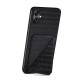 For Samsung Galaxy S24+ 5G Denior Imitation Crocodile Leather Back Phone Case with Holder(Black)