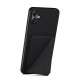 For Samsung Galaxy S23 5G Denior Imitation Calf Leather Back Phone Case with Holder(Black)