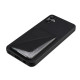 For Samsung Galaxy S23 5G Denior Imitation Calf Leather Back Phone Case with Holder(Black)