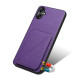 For Samsung Galaxy S24+ 5G Denior Imitation Calf Leather Back Phone Case with Holder(Purple)