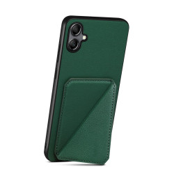 For Samsung Galaxy S24+ 5G Denior Imitation Calf Leather Back Phone Case with Holder(Green)