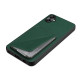 For Samsung Galaxy S24+ 5G Denior Imitation Calf Leather Back Phone Case with Holder(Green)