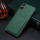 For Samsung Galaxy S24+ 5G Denior Imitation Calf Leather Back Phone Case with Holder(Green)