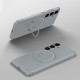 For Samsung Galaxy S24+ 5G Matte Magsafe Magnetic Phone Case with Trolley Holder(Grey)