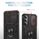 For Samsung Galaxy S24+ 5G Sliding Camshield TPU + PC Phone Case with Holder(Black)