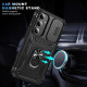 For Samsung Galaxy S24+ 5G Sliding Camshield TPU + PC Phone Case with Holder(Black)