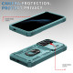 For Samsung Galaxy S24+ 5G Sliding Camshield TPU + PC Phone Case with Holder(Green)