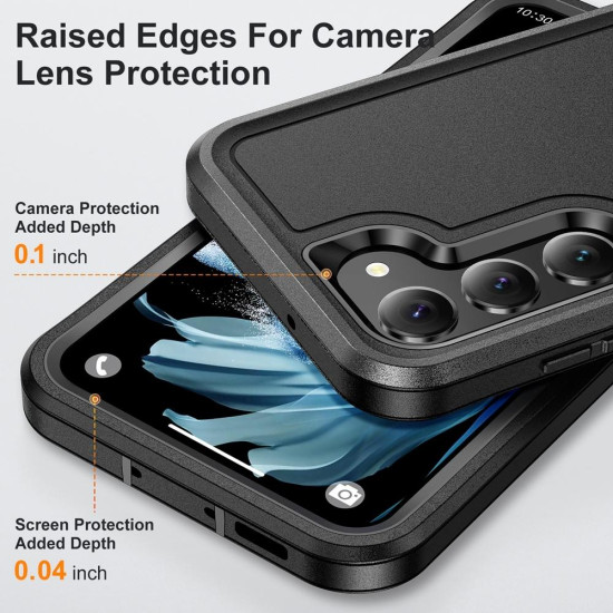 For Samsung Galaxy S24+ 5G / S25+ 5G Life Waterproof Rugged Phone Case(Black)