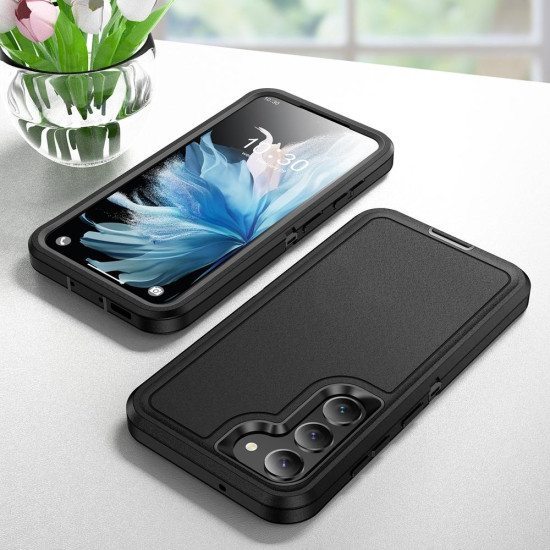 For Samsung Galaxy S24+ 5G / S25+ 5G Life Waterproof Rugged Phone Case(Black)