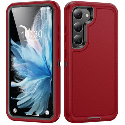 For Samsung Galaxy S24+ 5G / S25+ 5G Life Waterproof Rugged Phone Case(Red + Black)
