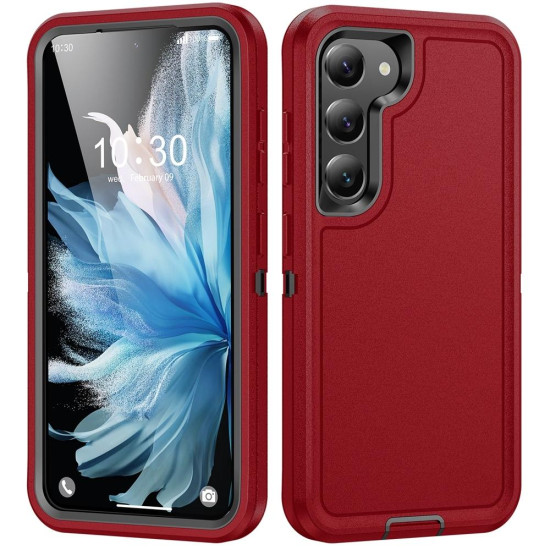 For Samsung Galaxy S24+ 5G / S25+ 5G Life Waterproof Rugged Phone Case(Red + Black)