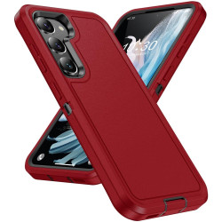 For Samsung Galaxy S24+ 5G / S25+ 5G Life Waterproof Rugged Phone Case(Red + Black)