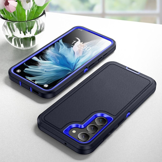 For Samsung Galaxy S24+ 5G / S25+ 5G Life Waterproof Rugged Phone Case(Dark Blue + Royal Blue)