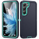 For Samsung Galaxy S24+ 5G / S25+ 5G Life Waterproof Rugged Phone Case(Dark Blue + Light Blue)