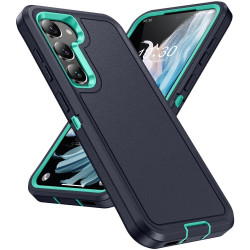 For Samsung Galaxy S24+ 5G / S25+ 5G Life Waterproof Rugged Phone Case(Dark Blue + Light Blue)