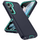 For Samsung Galaxy S24+ 5G / S25+ 5G Life Waterproof Rugged Phone Case(Dark Blue + Light Blue)