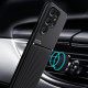 For Samsung Galaxy S24+ 5G Classic Tilt Strip Grain Magnetic Shockproof PC + TPU Phone Case(Black)
