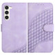 For Samsung Galaxy S24+ 5G YX0060 Elephant Head Embossed Phone Leather Case with Lanyard(Light Purple)