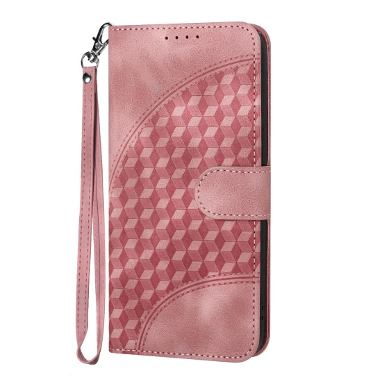 For Samsung Galaxy S24+ 5G YX0060 Elephant Head Embossed Phone Leather Case with Lanyard(Pink)