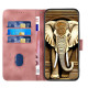 For Samsung Galaxy S24+ 5G YX0060 Elephant Head Embossed Phone Leather Case with Lanyard(Pink)