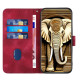 For Samsung Galaxy S24+ 5G YX0060 Elephant Head Embossed Phone Leather Case with Lanyard(Rose Red)