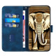 For Samsung Galaxy S24+ 5G YX0060 Elephant Head Embossed Phone Leather Case with Lanyard(Royal Blue)