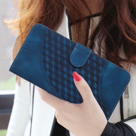 For Samsung Galaxy S24+ 5G YX0060 Elephant Head Embossed Phone Leather Case with Lanyard(Royal Blue)
