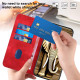 For Samsung Galaxy S24+ 5G YX0060 Elephant Head Embossed Phone Leather Case with Lanyard(Red)