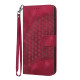 For Samsung Galaxy S23+ 5G YX0060 Elephant Head Embossed Phone Leather Case with Lanyard(Rose Red)