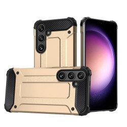 For Samsung Galaxy S24+ 5G Magic Armor TPU Hybrid PC Phone Case(Gold)