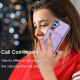 For Samsung Galaxy S24+ DF-09 Crossbody Litchi texture Card Bag Design PU Phone Case(Purple)