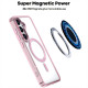 For Samsung Galaxy S24+ 5G MagSafe Magnetic Clear Phone Case(White)