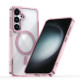 For Samsung Galaxy S24+ 5G MagSafe Magnetic Clear Phone Case(Pink)