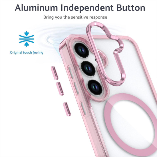 For Samsung Galaxy S24+ 5G MagSafe Magnetic Clear Phone Case(Black)