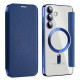 For Samsung Galaxy S24+ 5G MagSafe Magnetic RFID Anti-theft Leather Phone Case(Royal Blue)