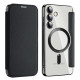 For Samsung Galaxy S24+ 5G MagSafe Magnetic RFID Anti-theft Leather Phone Case(Black)