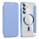 For Samsung Galaxy S24+ 5G MagSafe Magnetic RFID Anti-theft Leather Phone Case(Sierra Blue)