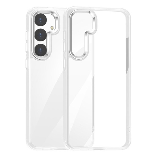 For Samsung Galaxy S24+ 5G Anti-fingerprint Highly Transparent PC Phone Case(White)