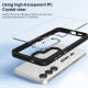 For Samsung Galaxy S24+ 5G Anti-fingerprint Highly Transparent PC Phone Case(Blue)