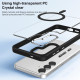 For Samsung Galaxy S24+ 5G MagSafe Anti-fingerprint Highly Transparent PC Phone Case(White)