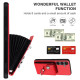 For Samsung Galaxy S24+ 5G Organ Card Bag Ring Holder PU Phone Case with Lanyard(Red)