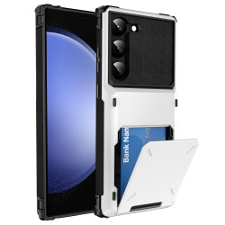 For Samsung Galaxy S24+ 5G Scratch-Resistant Shockproof Heavy Duty Rugged Armor Phone Case(White)