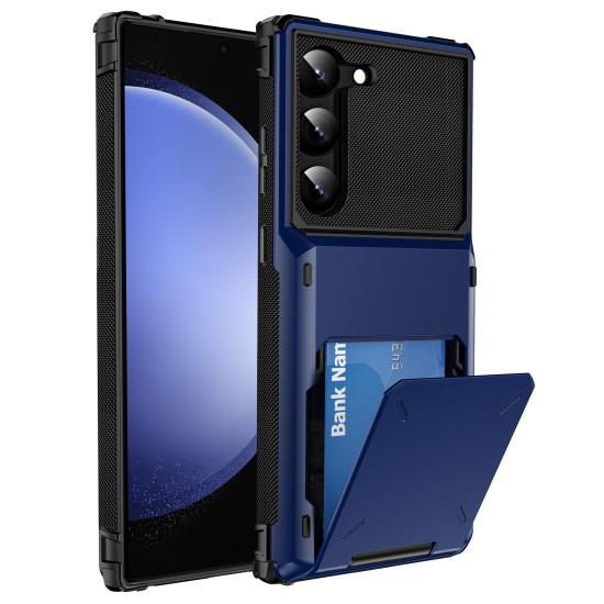For Samsung Galaxy S24+ 5G Scratch-Resistant Shockproof Heavy Duty Rugged Armor Phone Case(Blue)