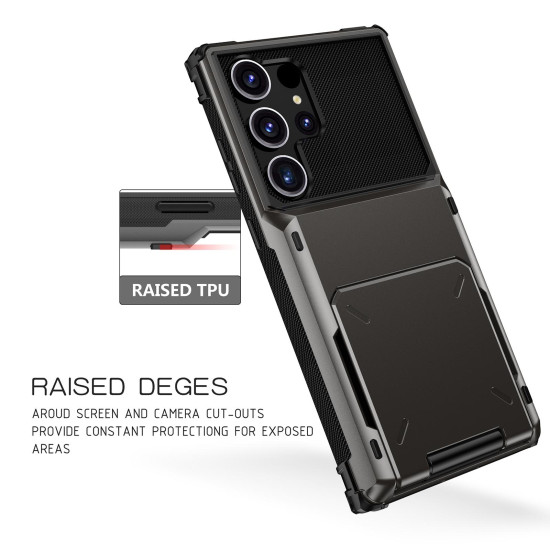 For Samsung Galaxy S24+ 5G Scratch-Resistant Shockproof Heavy Duty Rugged Armor Phone Case(Blue)