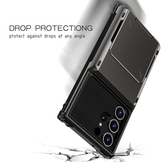 For Samsung Galaxy S24+ 5G Scratch-Resistant Shockproof Heavy Duty Rugged Armor Phone Case(Blue)
