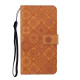 For Samsung Galaxy S24+ 5G Ethnic Style Embossed Pattern Leather Phone Case(Brown)