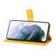 For Samsung Galaxy S24+ 5G Ethnic Style Embossed Pattern Leather Phone Case(Yellow)