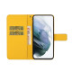 For Samsung Galaxy S24+ 5G Ethnic Style Embossed Pattern Leather Phone Case(Yellow)