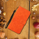 For Samsung Galaxy S24+ 5G Ethnic Style Embossed Pattern Leather Phone Case(Orange)