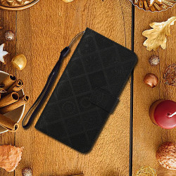 For Samsung Galaxy S24+ 5G Ethnic Style Embossed Pattern Leather Phone Case(Black)